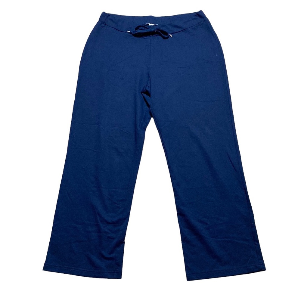 Anne Klein Sport Blue Casual Straight Leg Exercise Ankle Pants 1X